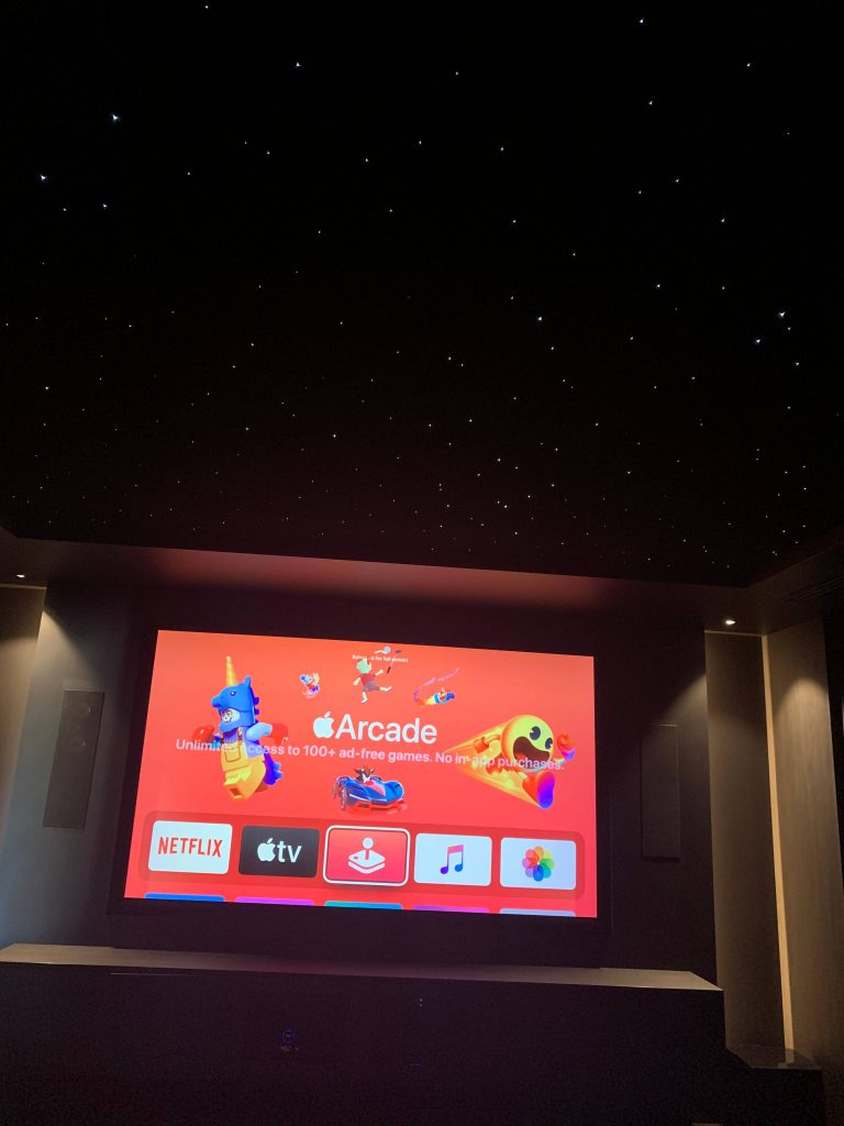 Screen view of Home Theatre